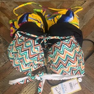 Misc bathing suit tops size small . NWOT misc colors